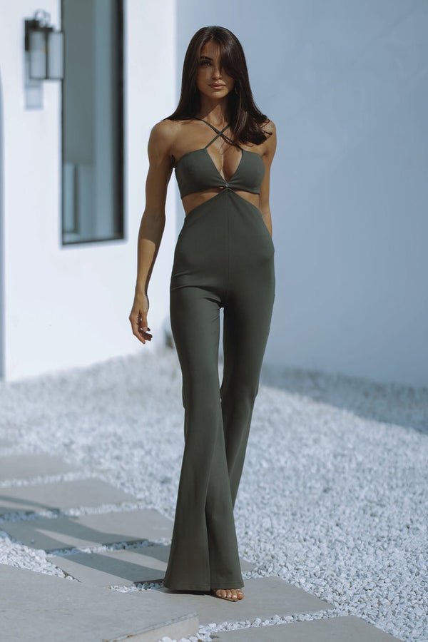 CARMONA JUMPSUIT - RIFLE GREEN