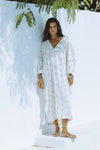 MISHA LINEN KAFTAN - NAUTILUS SHELL