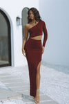 JANA MAXI DRESS - MAROON