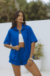 IRENA SHIRT - COBALT