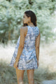 KASIA MINI DRESS - BLUE/PRINT