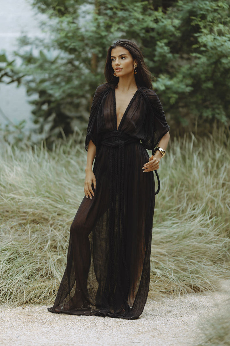 OPHELIA MAXI DRESS - BLACK