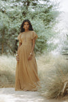 NATASSIA MAXI DRESS - CARAMEL