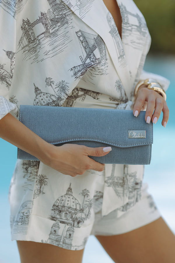 CHIC CLUTCH - DENIM