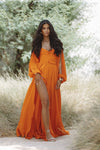 JUXIA MAXI DRESS - ORANGE