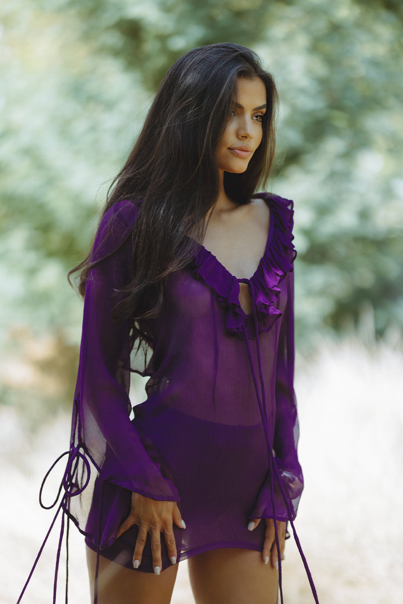 SELENA MINI DRESS - PURPLE