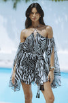 CARLA MINI DRESS - ZEBRA