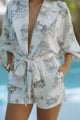 MAXIE LINEN PLAYSUIT - PRINT