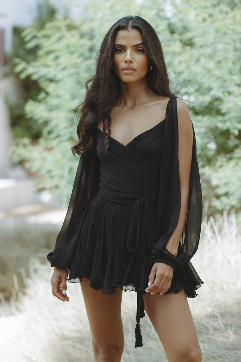 GAIA MINI DRESS - NOIR