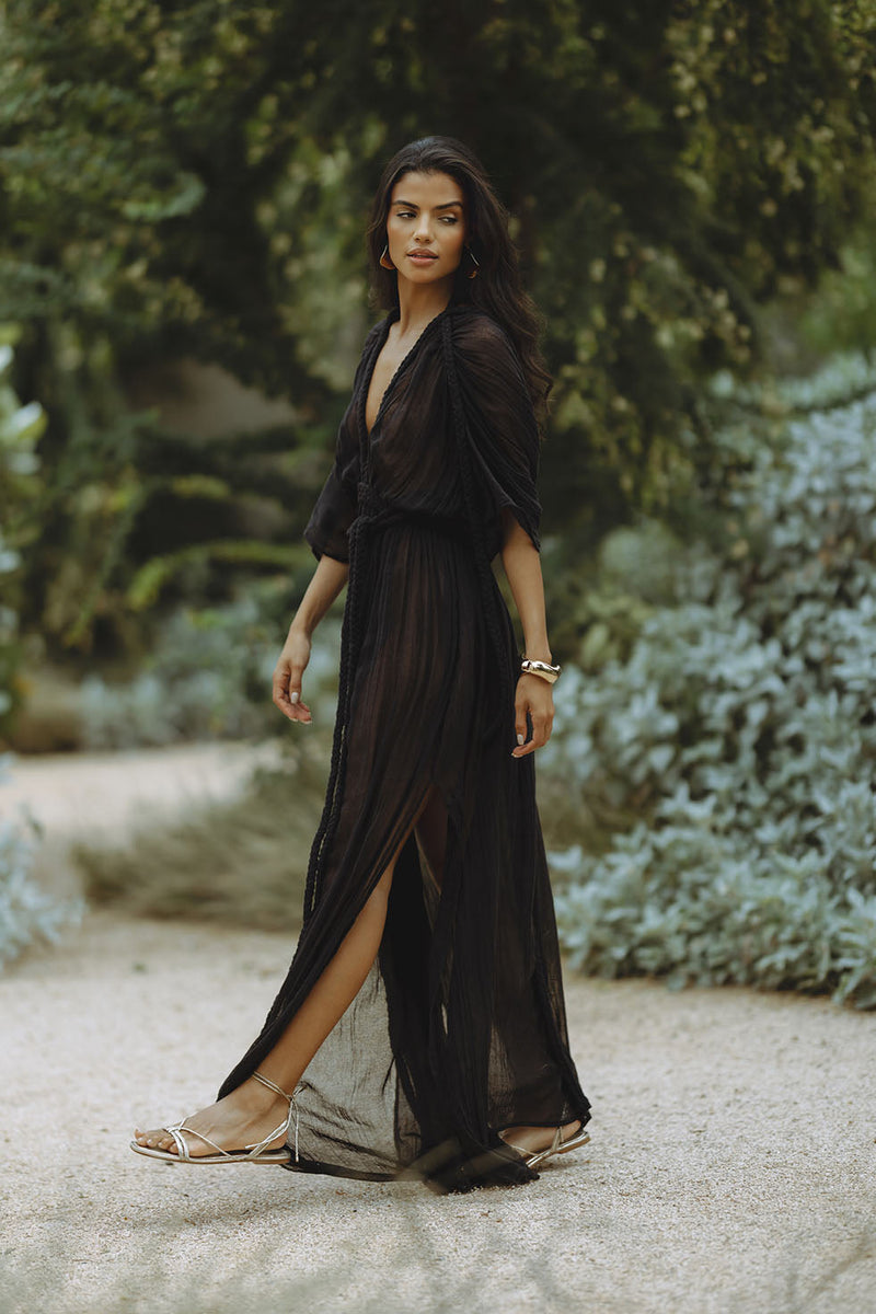 OPHELIA MAXI DRESS - BLACK