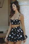 TIANNA CORSET TOP - POLKA-DOT