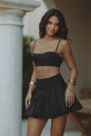 TIANNA BUBBLE MINI SKIRT - BLACK