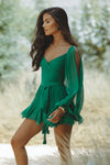 GAIA MINI DRESS - PERSIAN GREEN