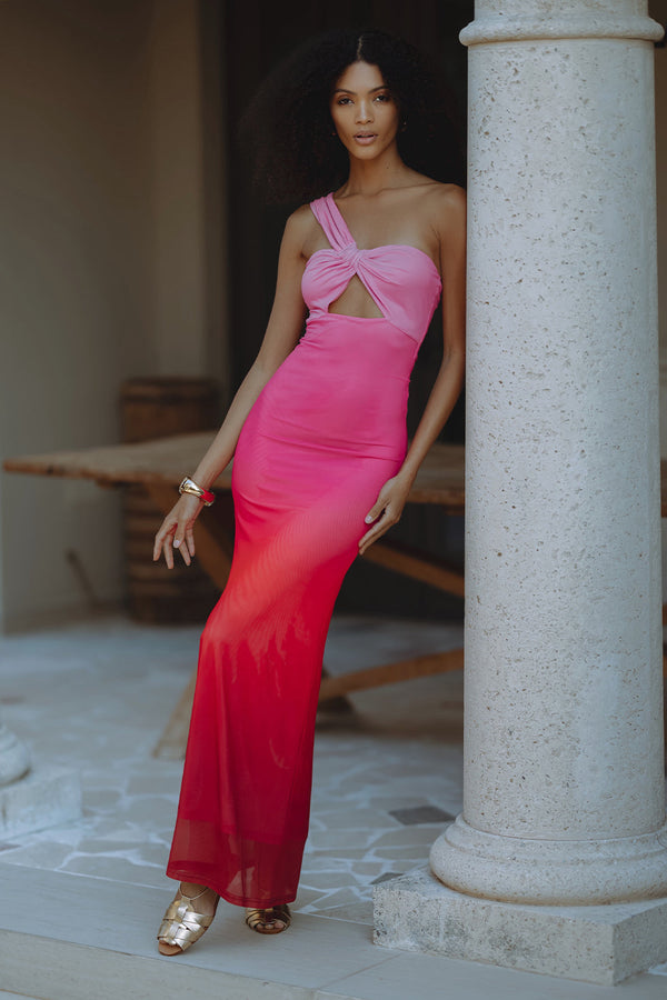 KYREE MAXI DRESS - PINK OMBRE