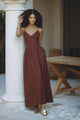 ZEPHY MAXI DRESS - CHOCOLATE