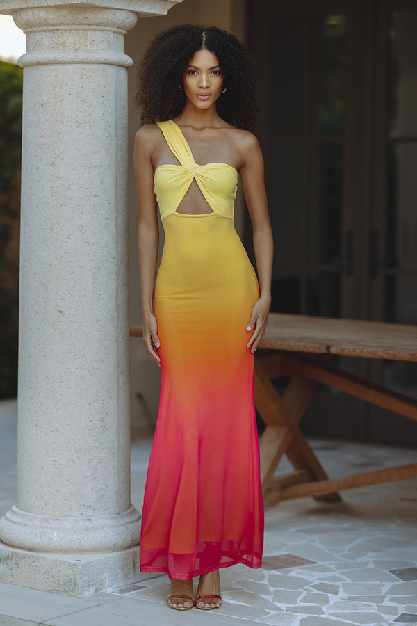 KYREE MAXI DRESS - MIMOSA OMBRE