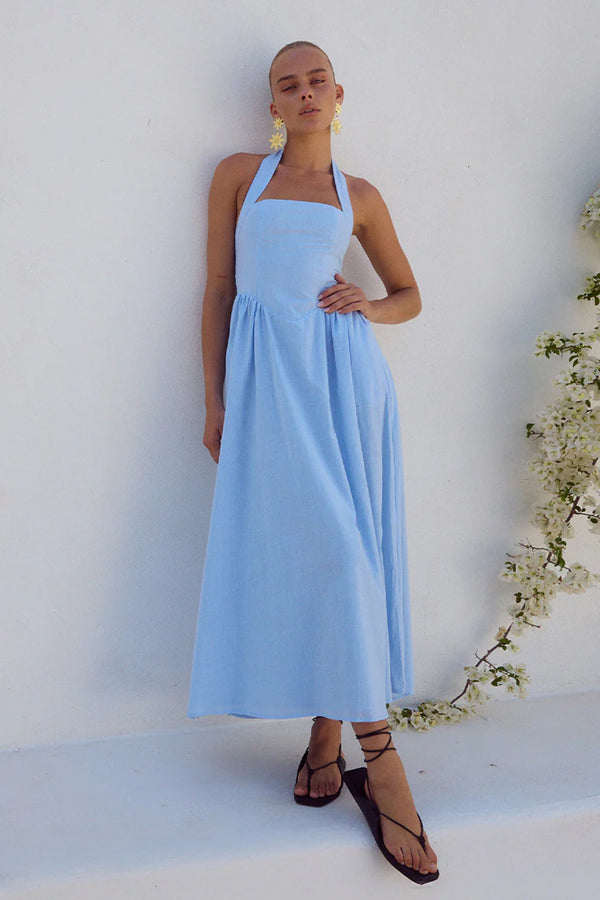 LOCKLEA MIDI DRESS - ICE BLUE