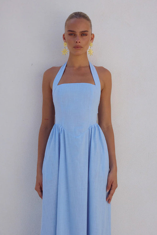 LOCKLEA MIDI DRESS - ICE BLUE