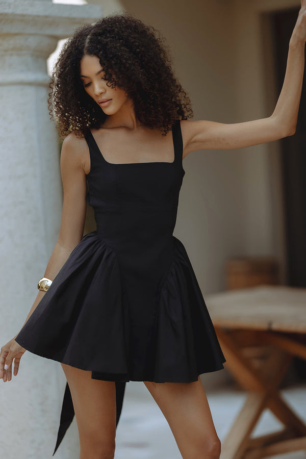 BELIZA MINI DRESS - BLACK