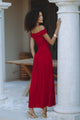 MANALLA MAXI DRESS - CHERRY