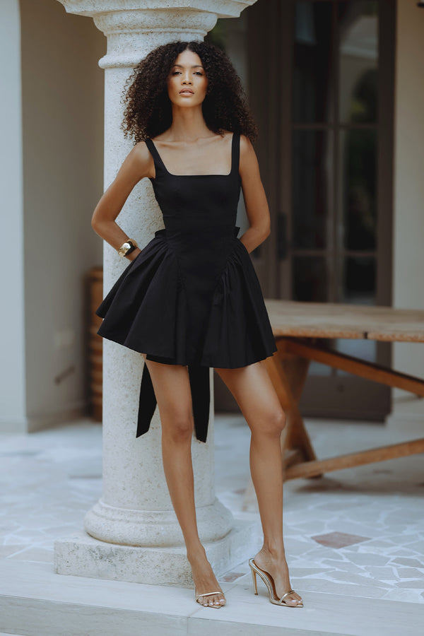 BELIZA MINI DRESS - BLACK