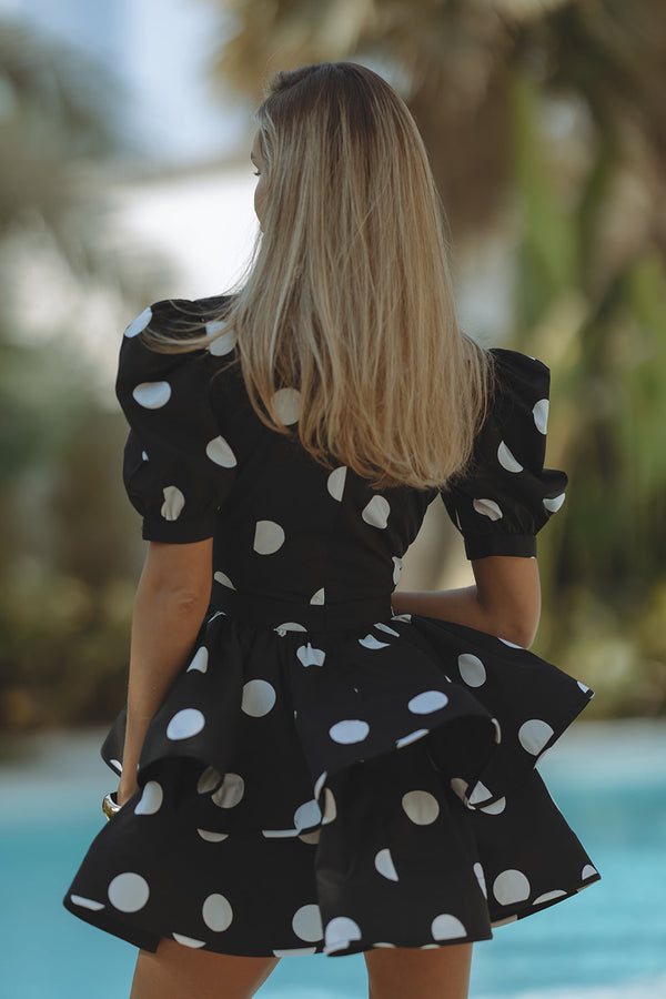 AUBRIE MINI DRESS - POLKA-DOT