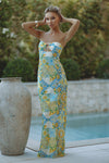 VELZY STRAPLESS DRESS - ANACAPRI LEMON