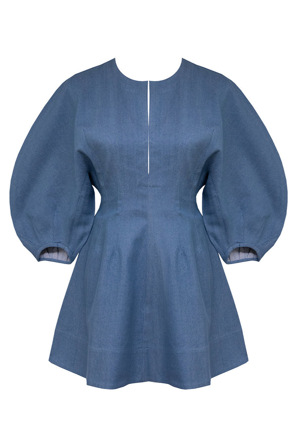 YAOURA MINI DRESS - DENIM