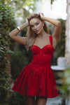 JOELLE MINI DRESS - RED