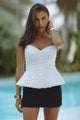 GIULIA BUSTIER TOP - WHITE