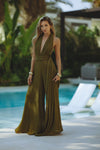 ZELIE JUMPSUIT - OLIVE GREEN