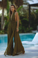 ZELIE JUMPSUIT - OLIVE GREEN