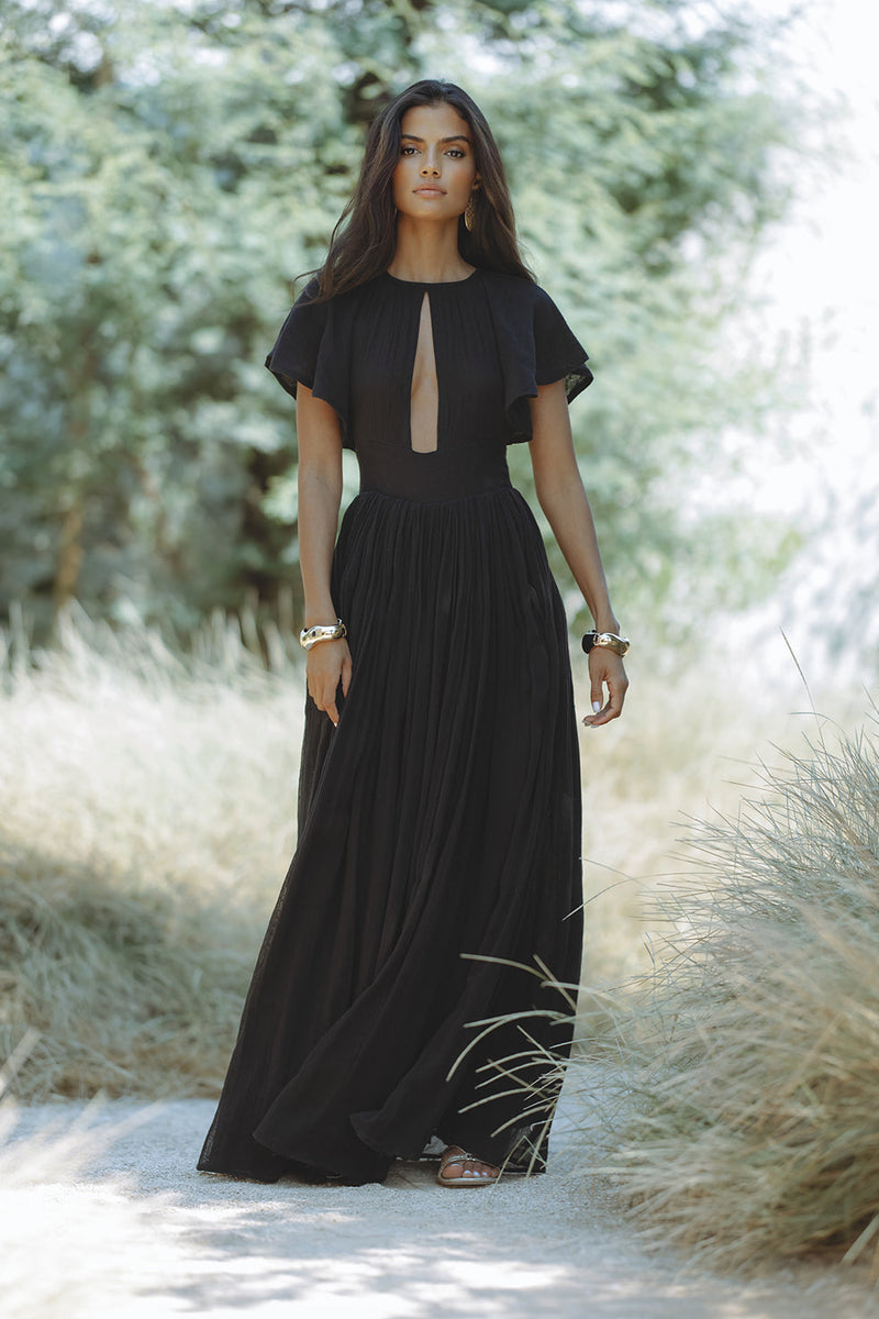 NATASSIA MAXI DRESS - BLACK