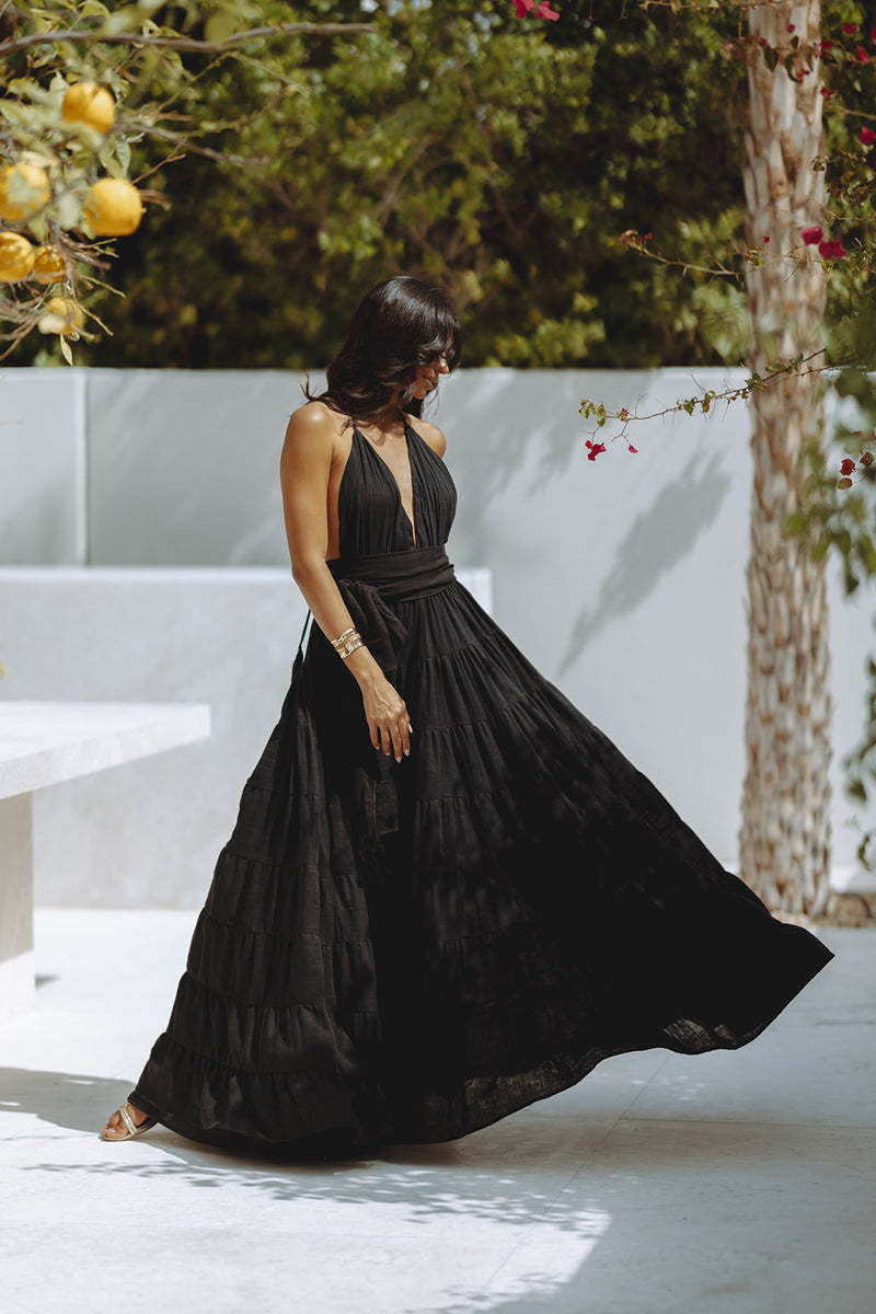 WILMA MAXI DRESS - BLACK