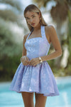 SABINE MINI DRESS - PERIWINKLE