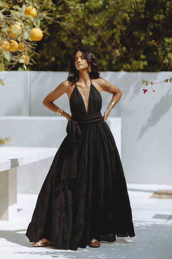 WILMA MAXI DRESS - BLACK