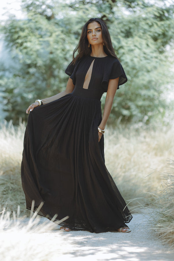 NATASSIA MAXI DRESS - BLACK