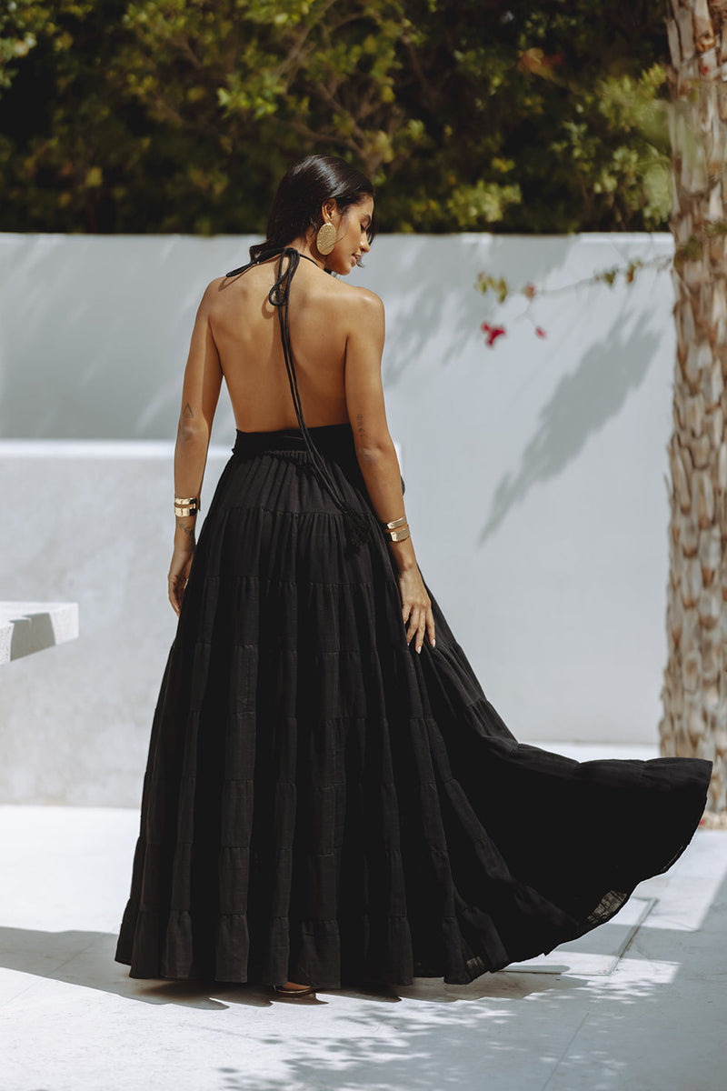 WILMA MAXI DRESS - BLACK