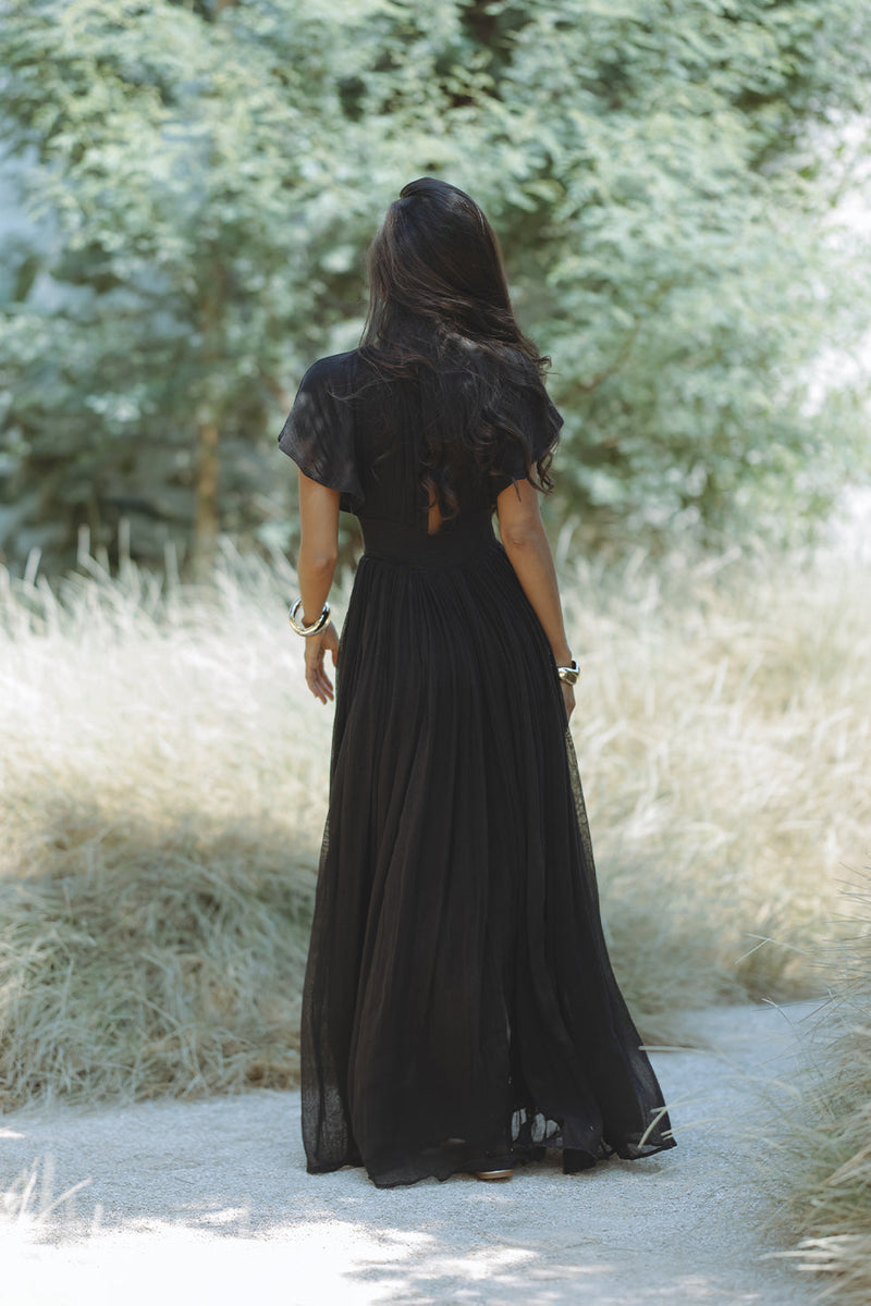 NATASSIA MAXI DRESS - BLACK