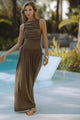 NALLA MAXI DRESS - OLIVE