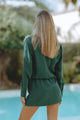 ARADIA MINI DRESS - EMERALD GREEN