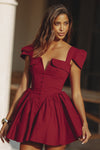 ANTONELLA MINI DRESS - WINE