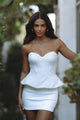 GIULIA BUSTIER TOP - WHITE