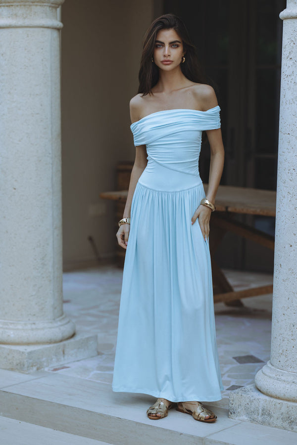 MANALLA MAXI DRESS - SKY BLUE