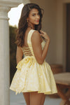 JOELLE MINI DRESS - LEMON