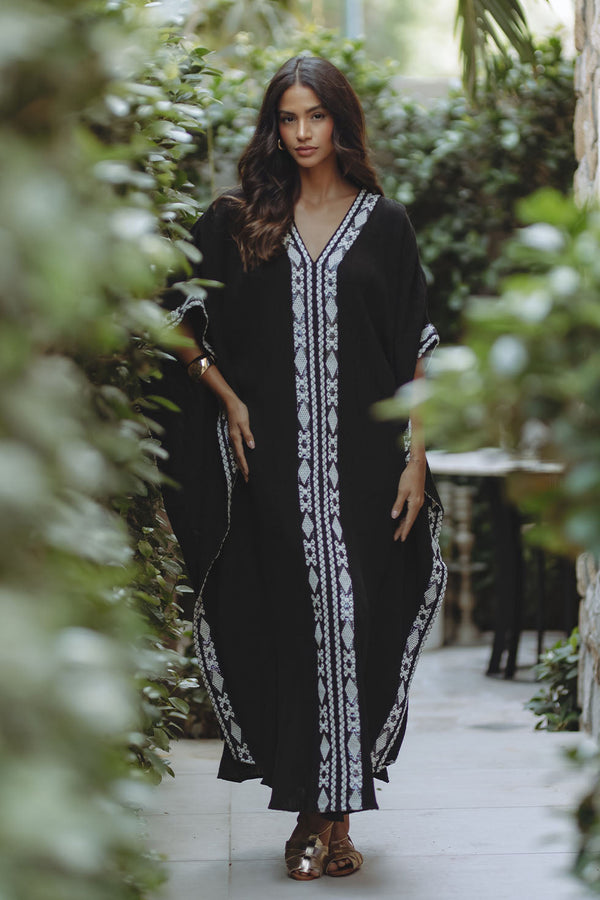 AYESHA KAFTAN - BLACK