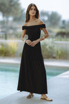 MANALLA MAXI DRESS - BLACK