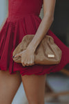 DIVA CLUTCH - WALNUT VELVET