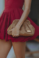 DIVA CLUTCH - WALNUT VELVET