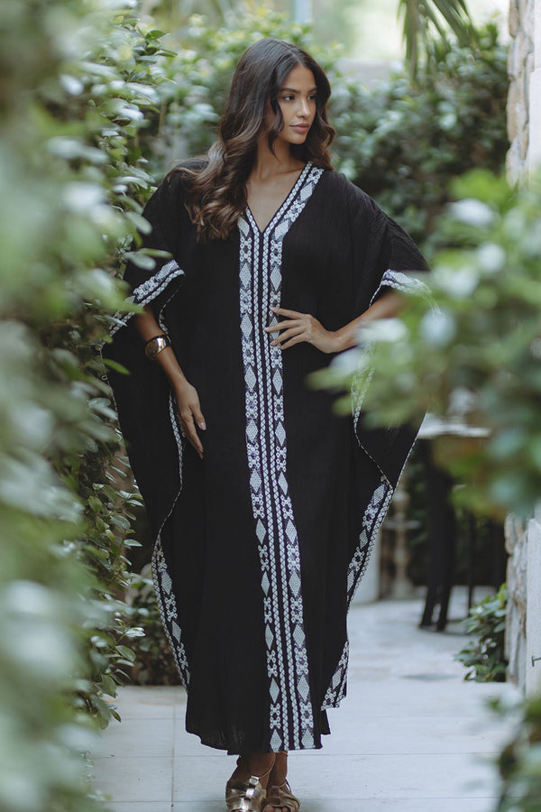 AYESHA KAFTAN - BLACK